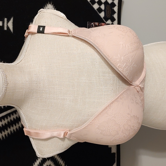 ❤️NWT Torrid Curves Brand Ladie's Baby Pink Push Up Plunge Underwire Bra, 46C - Picture 2 of 12